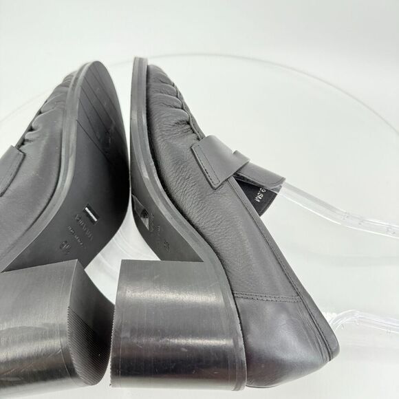 Aquatalia Josette Leather Slip On Heeled Loafers Waterproof - Picture 10 of 15